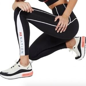 P.E Nation Direct Drive Leggings Black White M